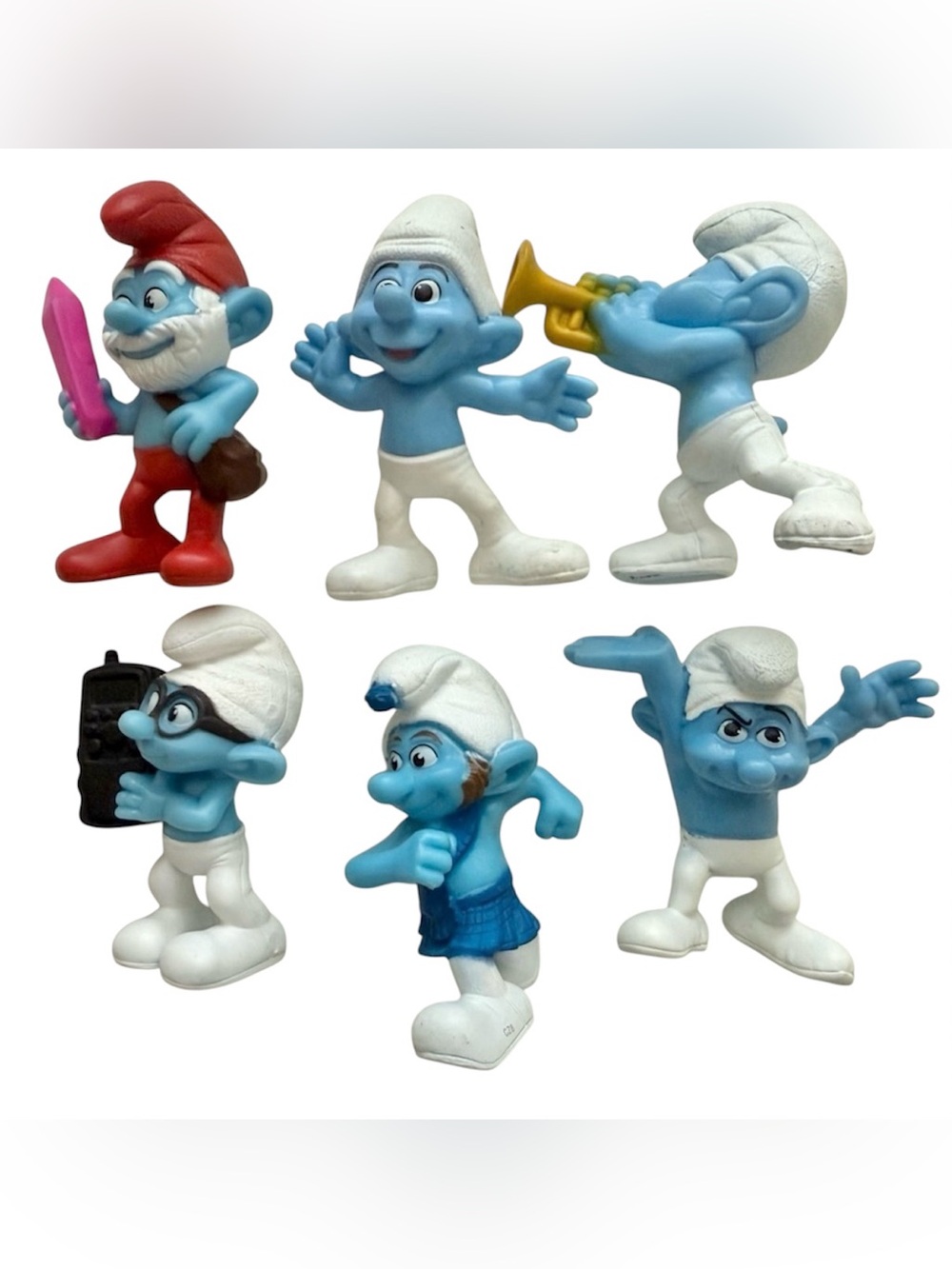 McDonald Smurfs Toy Bundle - 6 pcs